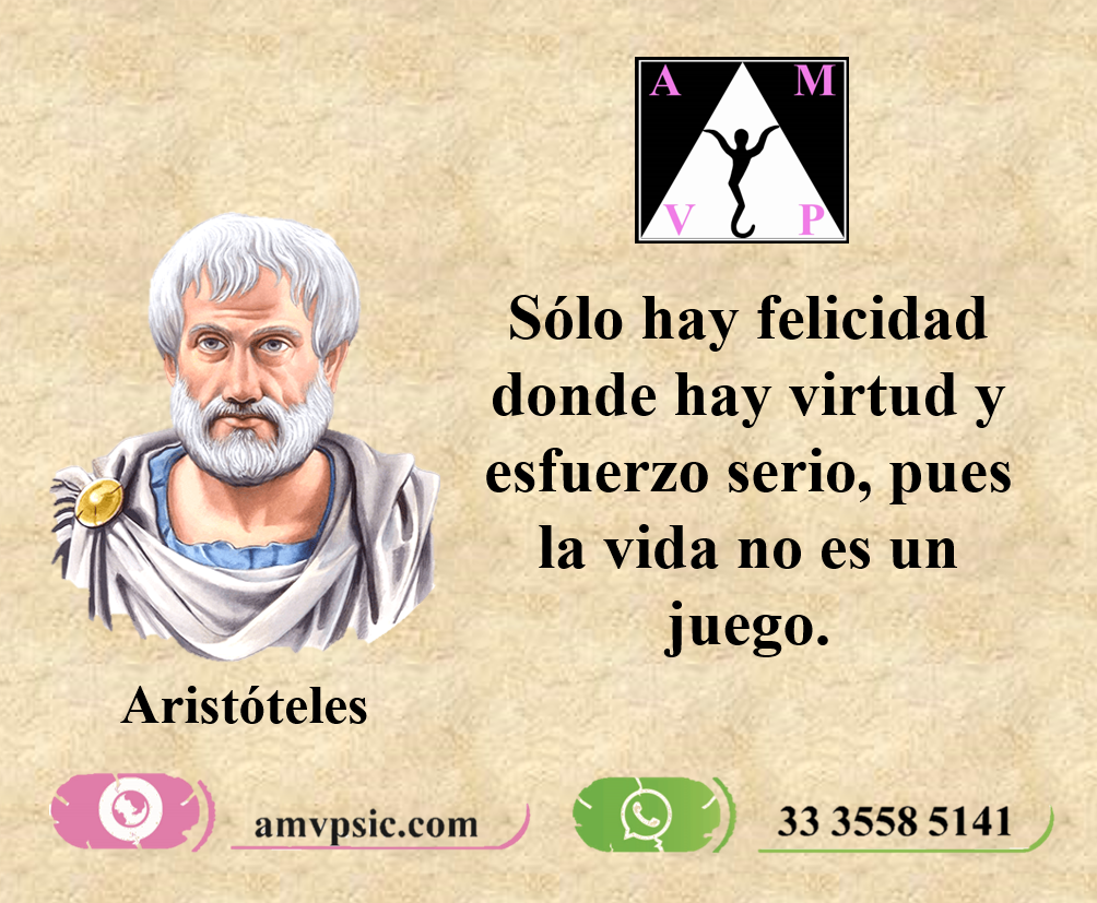 Frases de Aristóteles amvpsic psicologa en linea San Miguel el Alto Jalisco