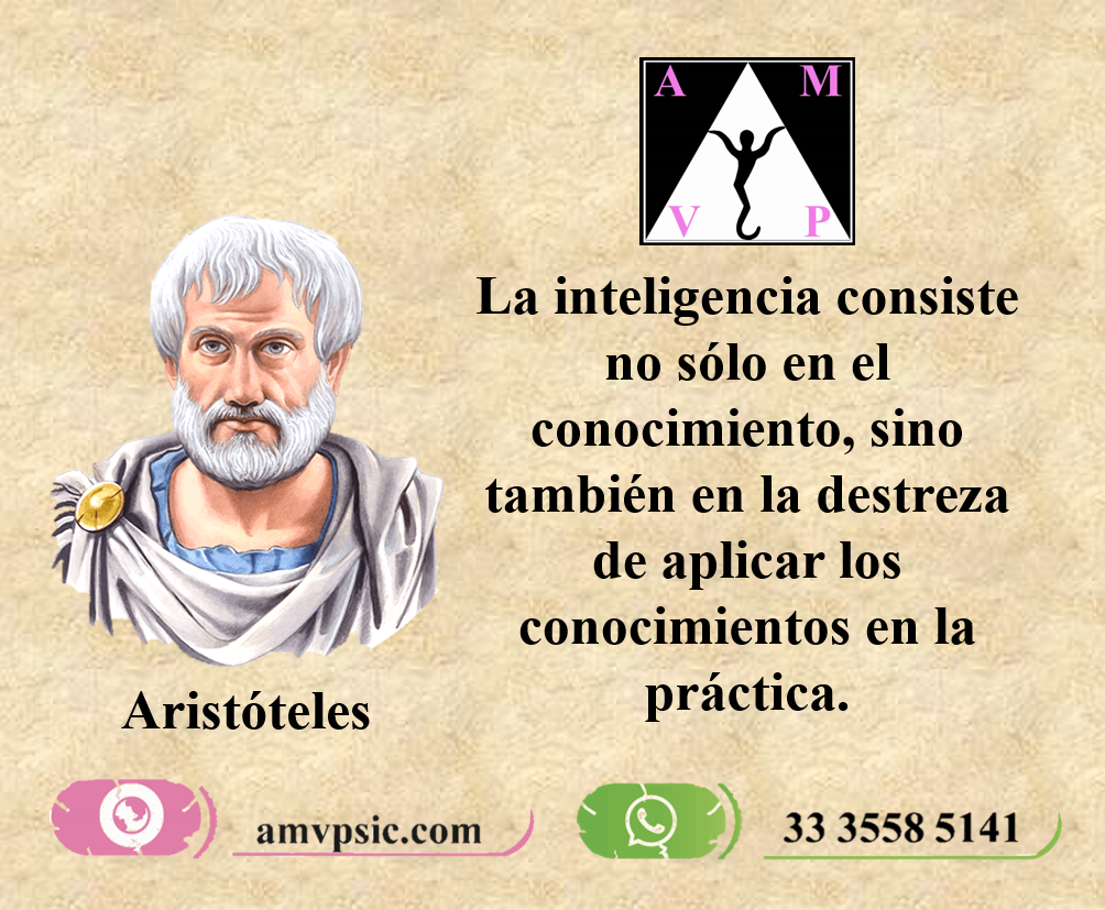 Frases de Aristóteles amvpsic psicologa en linea San Miguel el Alto Jalisco