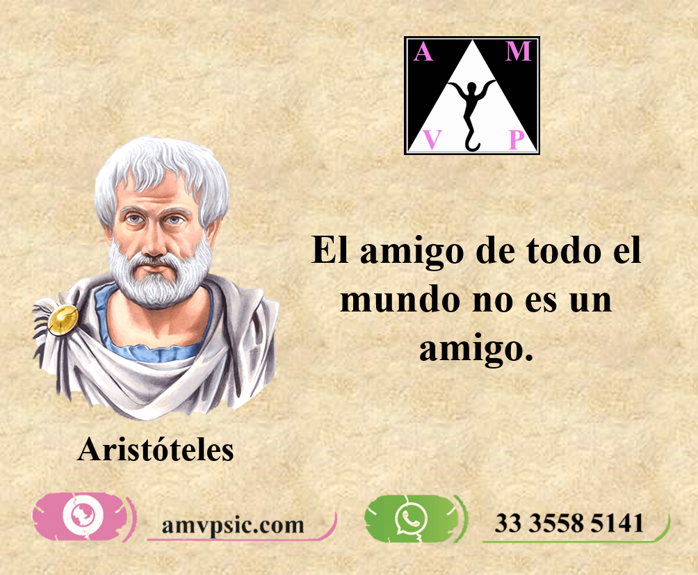 Frases de Aristóteles amvpsic psicologa en linea San Miguel el Alto Jalisco