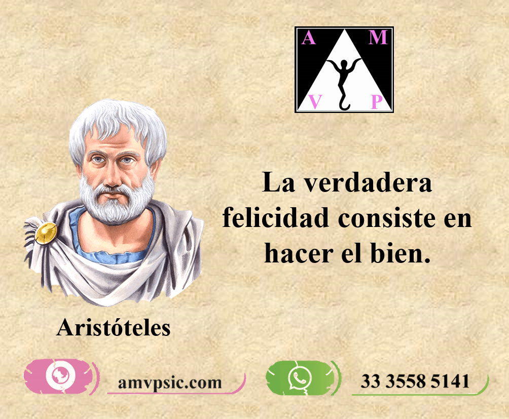 Frases de Aristóteles amvpsic psicologa en linea San Miguel el Alto Jalisco